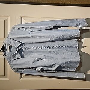Marsh Landing button down dress blouse Size L. Powder blue